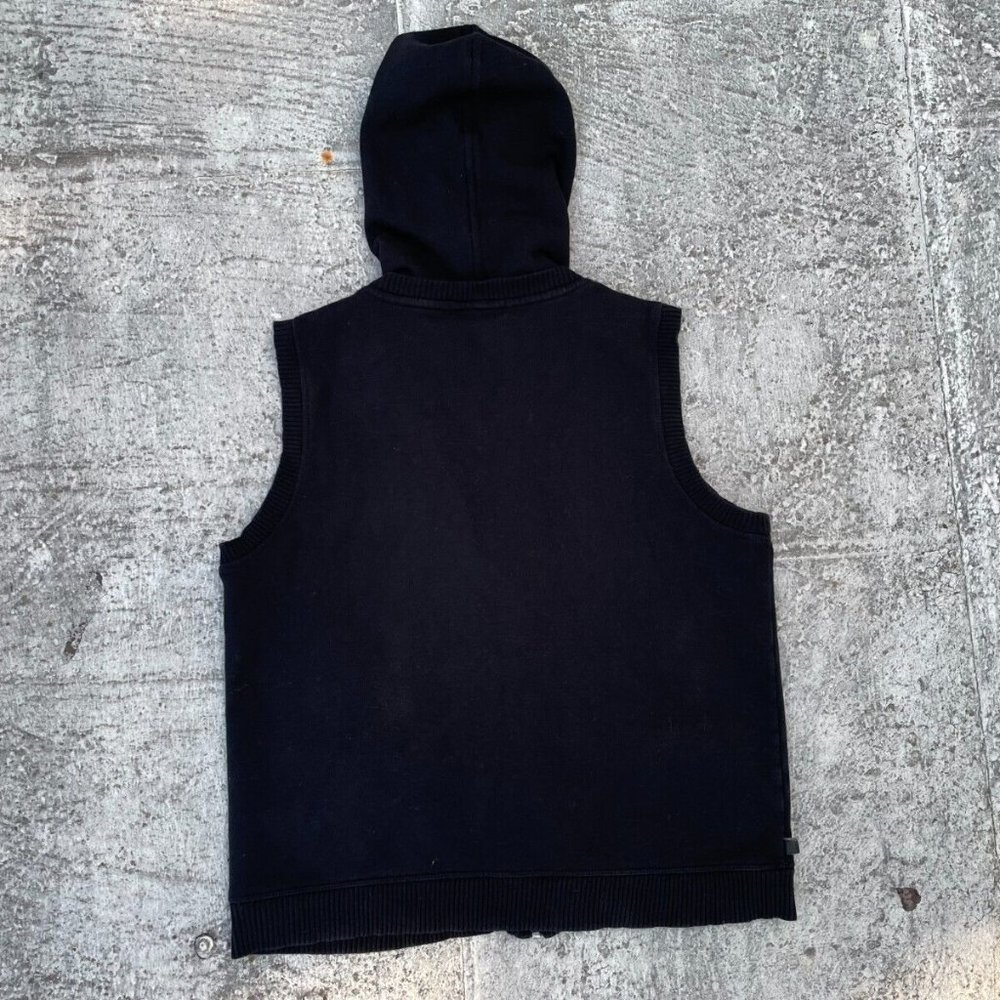 Ralph Lauren Petite Women Vest Black Cotton Hooded Zip Up Vest Size PS - Picture 4 of 11